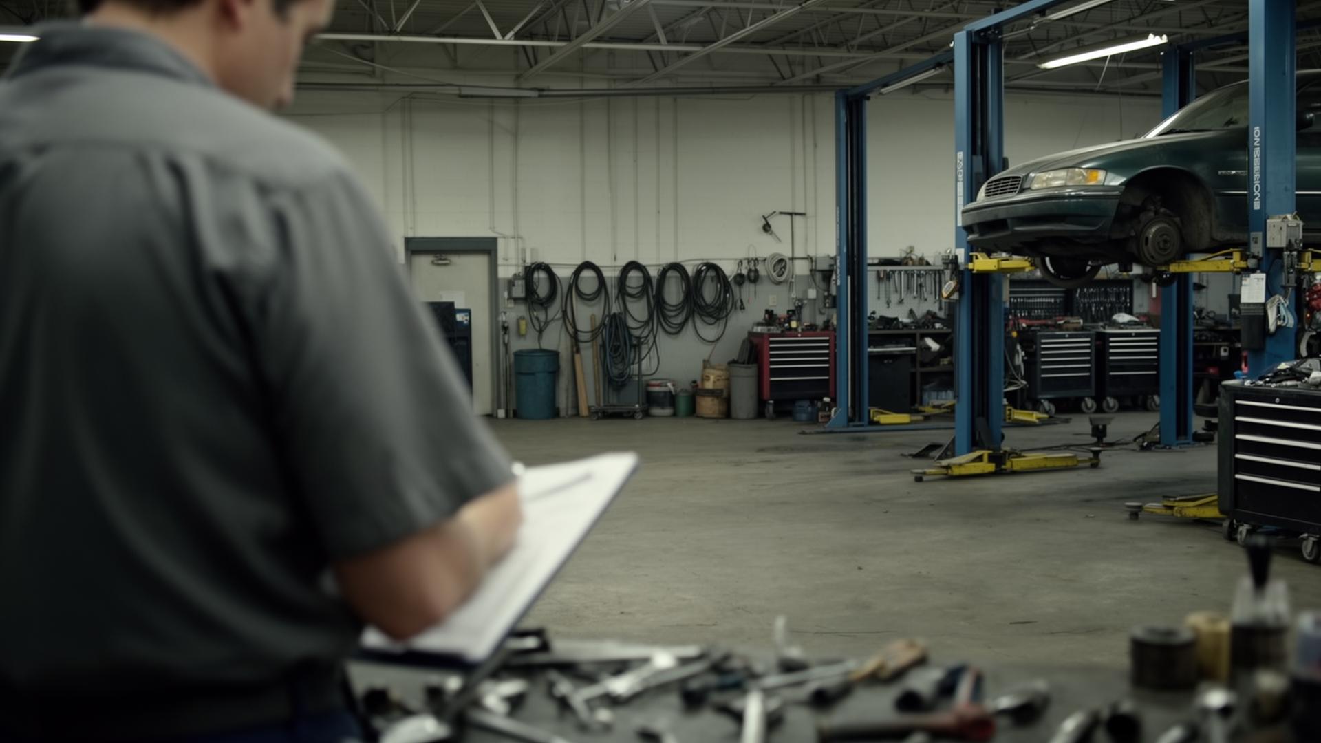 Mechanic working in a 1stMILE partner shop